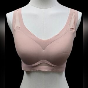 Seamless Pink Wireless Comfort Bra